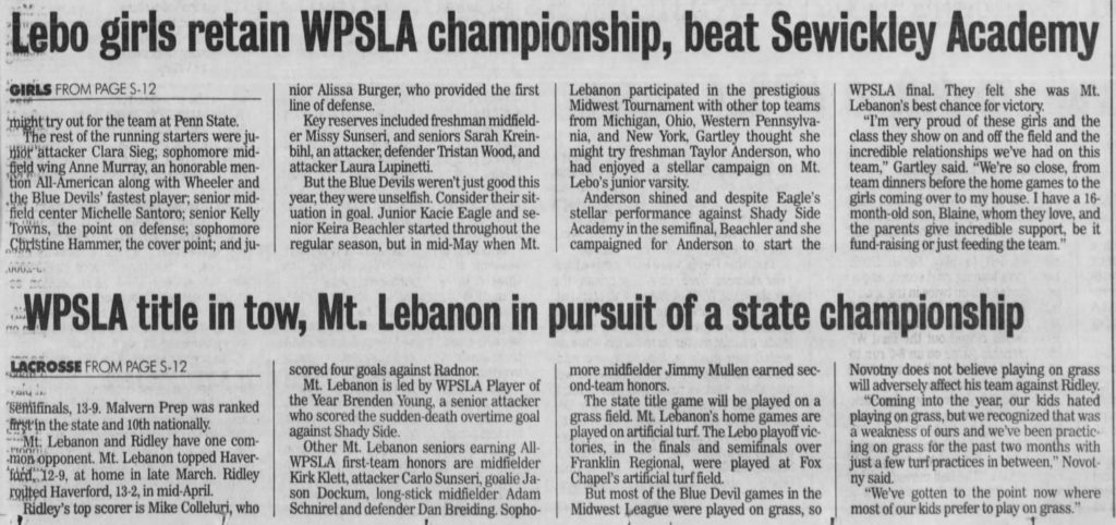 (con't) June 4, 2003 - Pittsburgh Post-Gazette