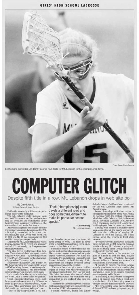 June 1, 2006 - Pittsburgh Post Gazette