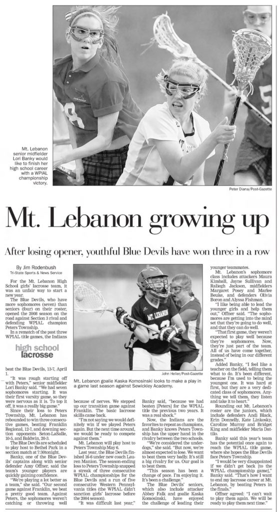 April 16, 2008 - Pittsburgh Post Gazette